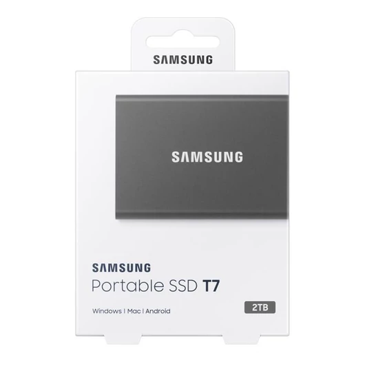 Samsung T7 külső SSD 2TB USB 3.2 Gen 2 - ezüst (MU-PC2T0T/WW)