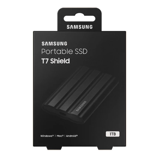 Samsung T7 Shield külső SSD 1TB USB 3.2 Gen 2 - fekete (MU-PE1T0S/EU)