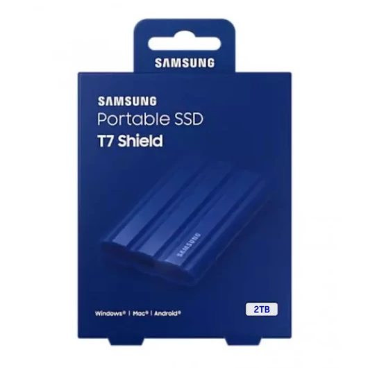 Samsung T7 Shield külső SSD 2TB USB 3.2 Gen 2 - kék (MU-PE2T0R/EU)
