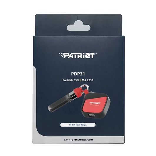 Patriot PDP31 külső SSD 500GB USB-C 3.2 Gen 2 - piros