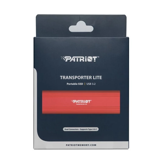 Patriot TRANSPORTER Lite külső SSD 2TB USB-C 3.2 Gen 2 - piros