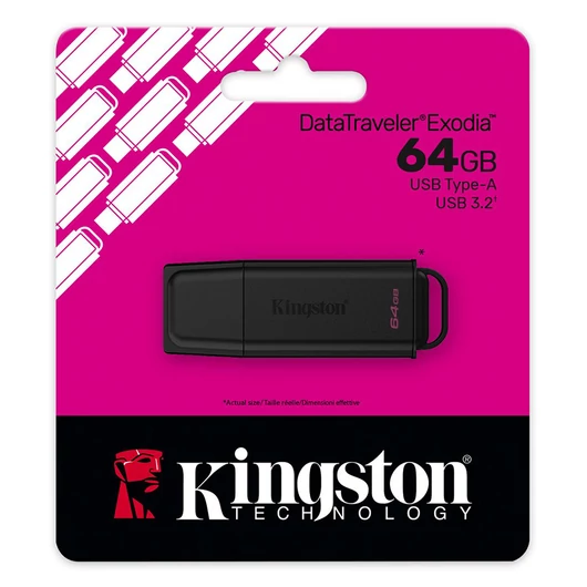 Kingston DataTraveler Exodia G2 pendrive 64GB USB 3.2 Gen1 - fekete