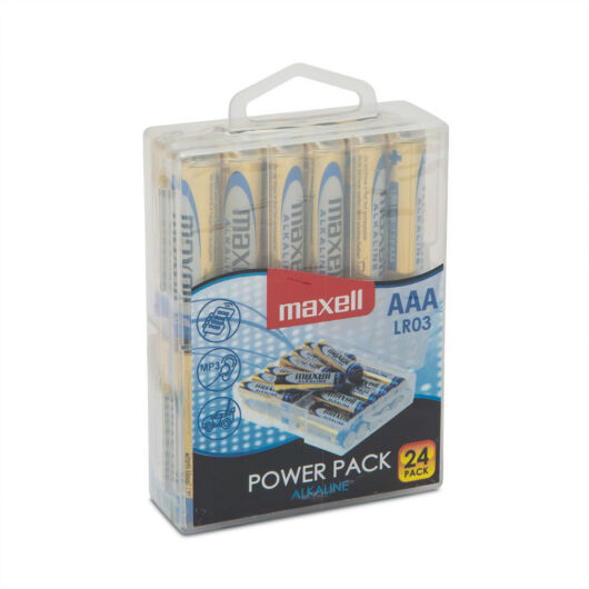 Maxell AAA Power Pack Alkáli Ceruza Elem 1,5V LR03 - 24Blister 