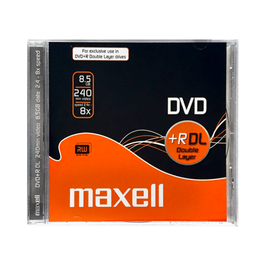 Maxell DVD+R DL 8X 8,5 GB Lemez - Normál tokban (1) - 275579.40.TE