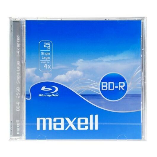 Maxell BD-R 25 GB 4X Blu-Ray Lemez - Normál Tokban (1) - 276073.00.TW