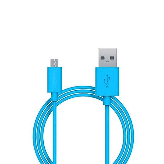Omega PVC Micro USB Adat Kábel 1m Kék - 44340
