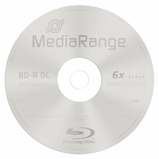 Mediarange BD-R DL 6X 50 GB Blu-Ray Lemez - Papírtokban (1) - MR508/P