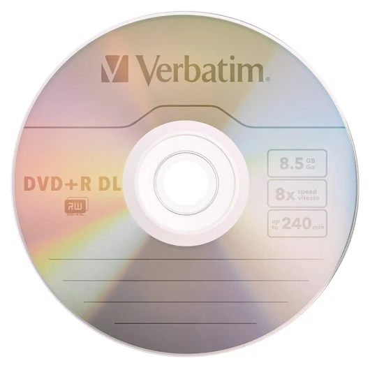 Verbatim DVD+R DL 8X 8,5 GB Lemez - Papírtokban (10) - 43666/P