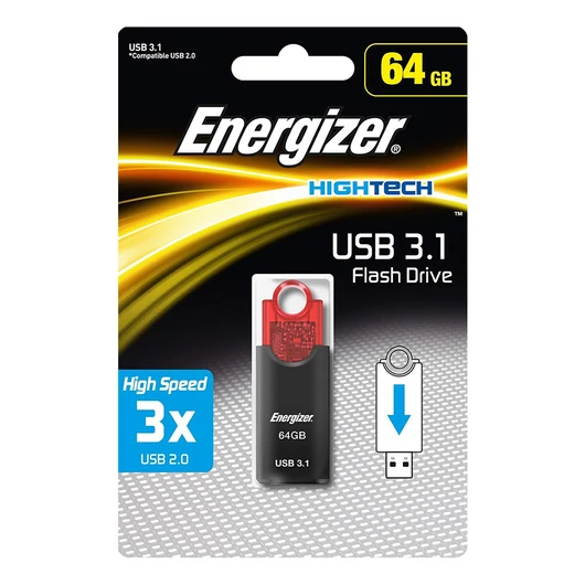 Energizer Push 64GB Pendrive USB 3.1 - FUS30H064R