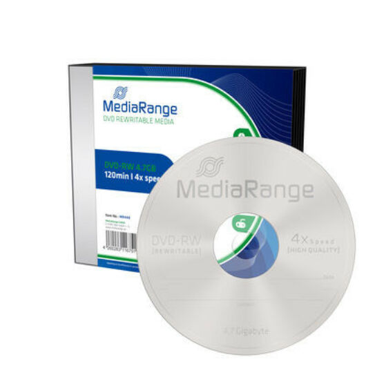 MediaRange DVD-RW 4X Slim tokban (5) - MR448