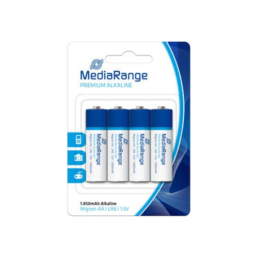 MediaRange prémium alkáli elemek, Mignon AA (4) - MRBAT104
