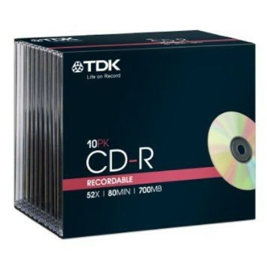 TDK CD-R 52X 700Mb Normál Tokban (1) - t18761