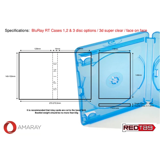 Amaray Blu Ray Tok Szimpla 15 mm - BOX_38