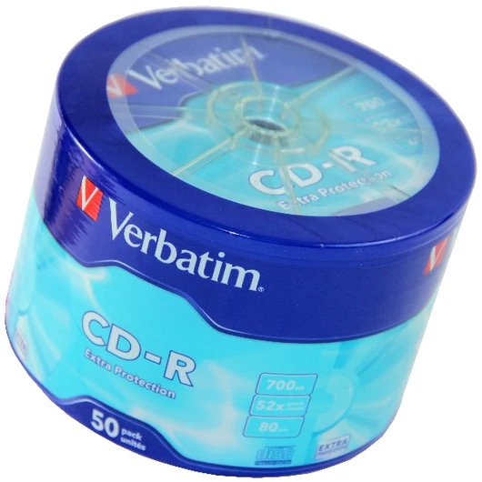 Verbatim CD-R 52X lemez 700 MB - Shrink (50)