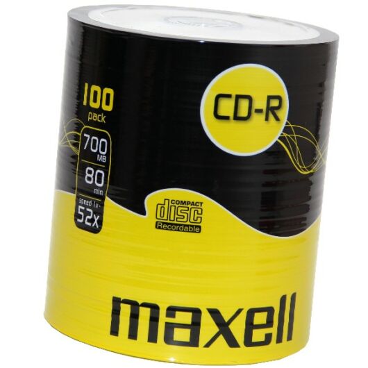 Maxell CD-R 52X Lemez - Shrink (100) - 624037_40