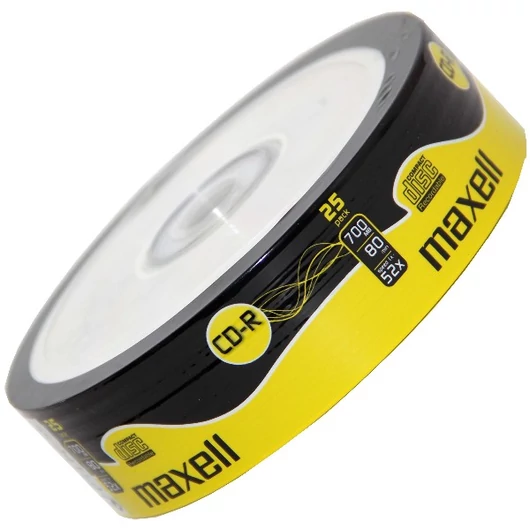 Maxell CD-R 52X lemez 700MB - Shrink (25)