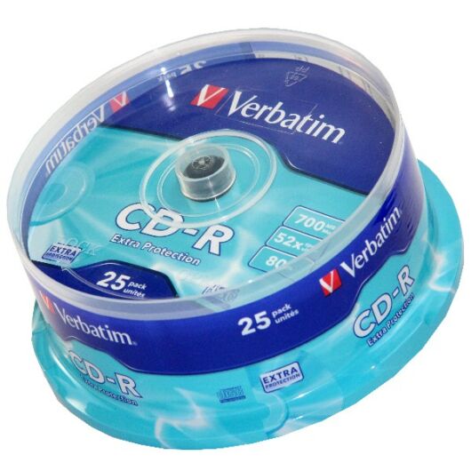 Verbatim CD-R 52X Lemez - Cake (25) - 43432