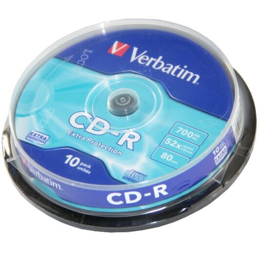 Verbatim CD-R 52X Lemez - Cake (10) - 43437