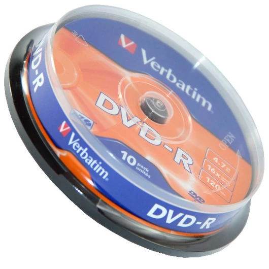 Verbatim DVD-R 16X lemez 4,7 GB - 10 db cake