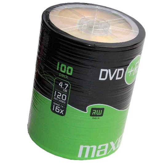 Maxell DVD+R 16X lemez 4,7 GB - Shrink (100)