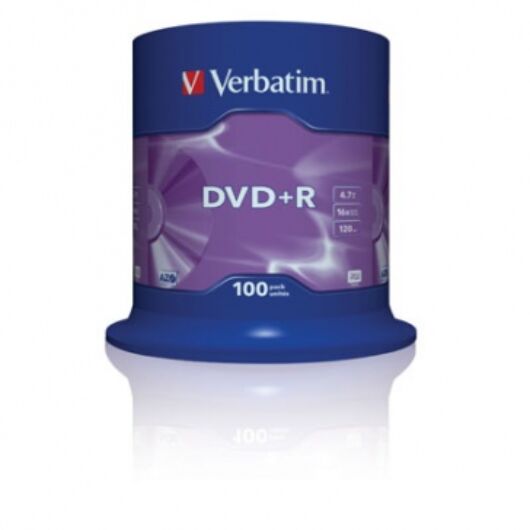 Verbatim DVD+R 16X Lemez - Cake (100) - 43551