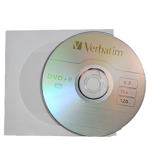 Verbatim DVD+R 16X lemez 4,7 GB - papírtokban (10)