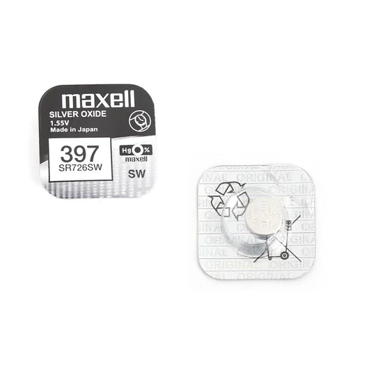 Maxell SR726SW ezüst-oxid gombelem 1,55V 33mAh - ezüst (397)