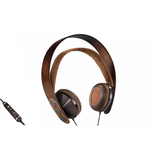 Marley Exodus Harvest vezetékes fejhallgató 40 mm-es membránnal 3,5mm jack - barna (EM-FH003-HA)
