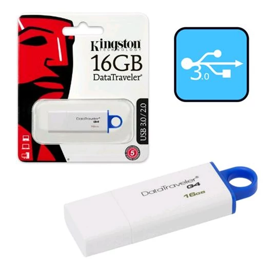 Kingston DataTraveler G4 16GB Pendrive USB 3.0 - Kék (DTIG4/16GB) - DTIG4_16GB