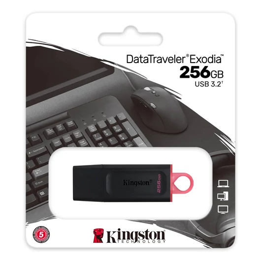 Kingston DataTraveler Exodia pendrive 256GB USB 3.2 Gen1 - fekete