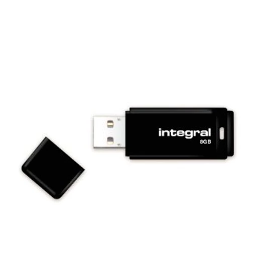 Integral 8GB Pendrive USB 2.0 - Black - INFD8GBBLK