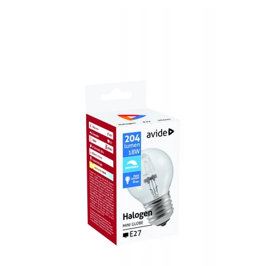 Avide Halogen Classic Mini E27 18W - AT0423_AT1789