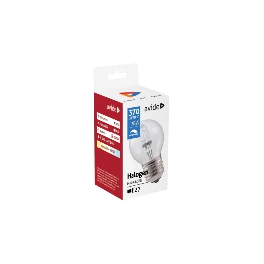 Avide Halogen Classic Mini E27 28W - AT0430_AT1796