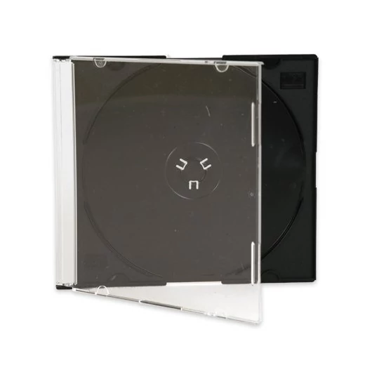 MediaRange Slim CD tok 5,2 mm - átlátszó/fekete