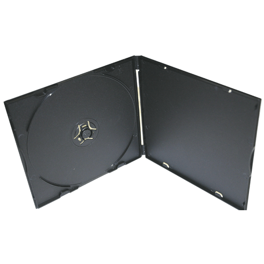 PP-Box vékony CD/DVD tok 7 mm - fekete
