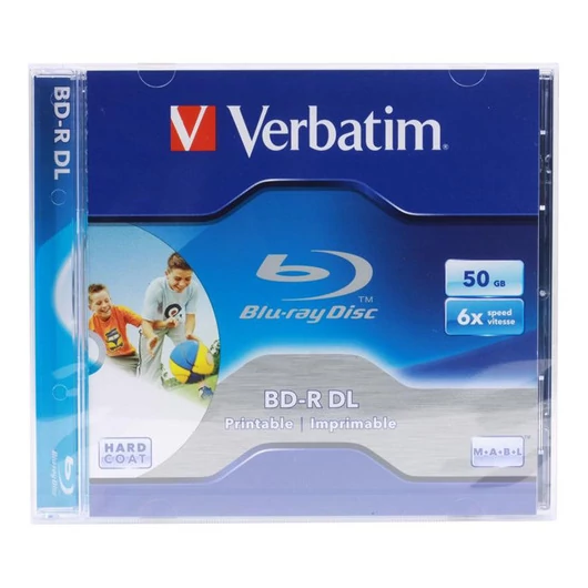 Verbatim BD-R DL Blu-Ray lemez 50 GB 6X nyomtatható - normál tokban (1)