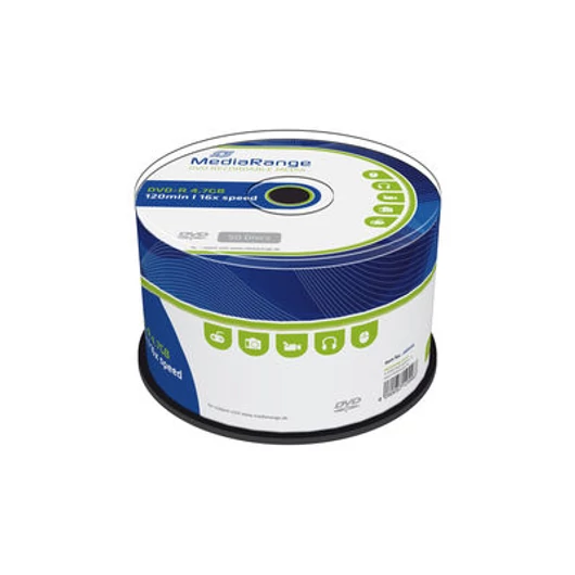 MediaRange DVD-R 16X 4,7 GB lemez - Cake (50)