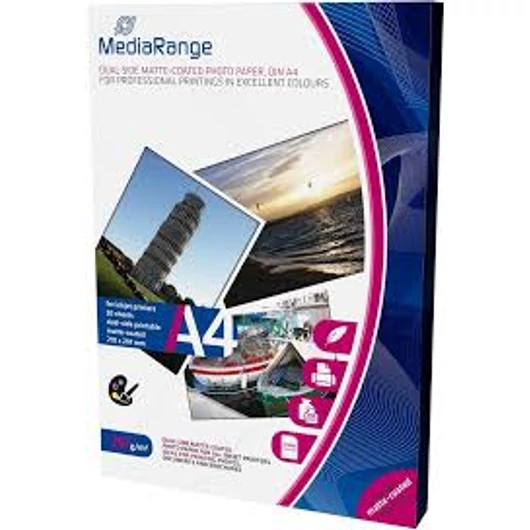 Mediarange MRINK108- Papír A4 Ink Dual-H.Glossy 160 g,50Db - MRINK108