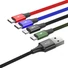 Kép 3/6 - Baseus Gyorstöltő / adatkábel 4 az 1-ben Lightning + 2x USB-C + Micro USB 3,5 A [1.2 m] fekete