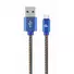 Kép 2/2 - Gembird Type-C USB 3.0 Premium Jeans kábel [1m] kék