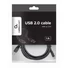 Kép 1/4 - Gembird Type-C USB 2.0 kábel 1,8m - fekete
