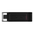 Kép 2/3 - KINGSTON DT70 PENDRIVE 256GB USB Type-C  3.2 gen 1 Fekete