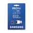 Kép 1/3 - SAMSUNG PRO PLUS 512GB microSD + USB adapter CL10 UHS-I U3 (160/120 MB/s)
