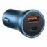 Kép 4/6 - Baseus Golden Contactor Pro autós töltő, USB + USB-C, QC4.0 +, PD, SCP, 40 W, kék + USB-C - Lightning kábel 1 m, kék