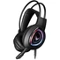 Kép 1/6 - Varr Gaming VH8010 gaming fejhallgató 7.1 térhatású hangzással RGB LED világítással - fekete