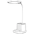 Kép 2/7 - Platinet 4in1 LED asztali lámpa, mobiltöltő, mobil állvány, tolltartó, LED/5W/5V, 2400 mAh