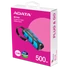 Kép 1/5 - ADATA SC740 külső SSD 500GB USB 3.2 - kék (1050/1000 MB/s)