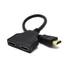 Kép 1/4 - Gembird HDMI passzív elosztó adapter kábel 1x HDMI (M) - 2x HDMI (F) - fekete