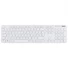 Kép 1/3 - Hama KC-500 multimédiás billentyűzet kerek írógép stílusú billentyűkkel - fehér