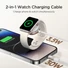 Kép 5/6 - Joyroom Apple Watch mágneses töltő Type-C és Lightning kábellel 5V 1,2 m (fehér)